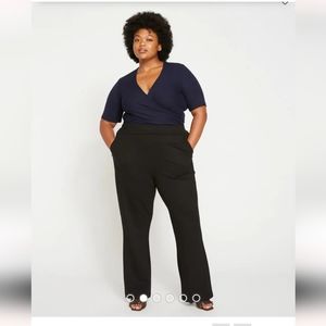 NWT Universal Standard Pull-on Ponte Bootcut Pants in black